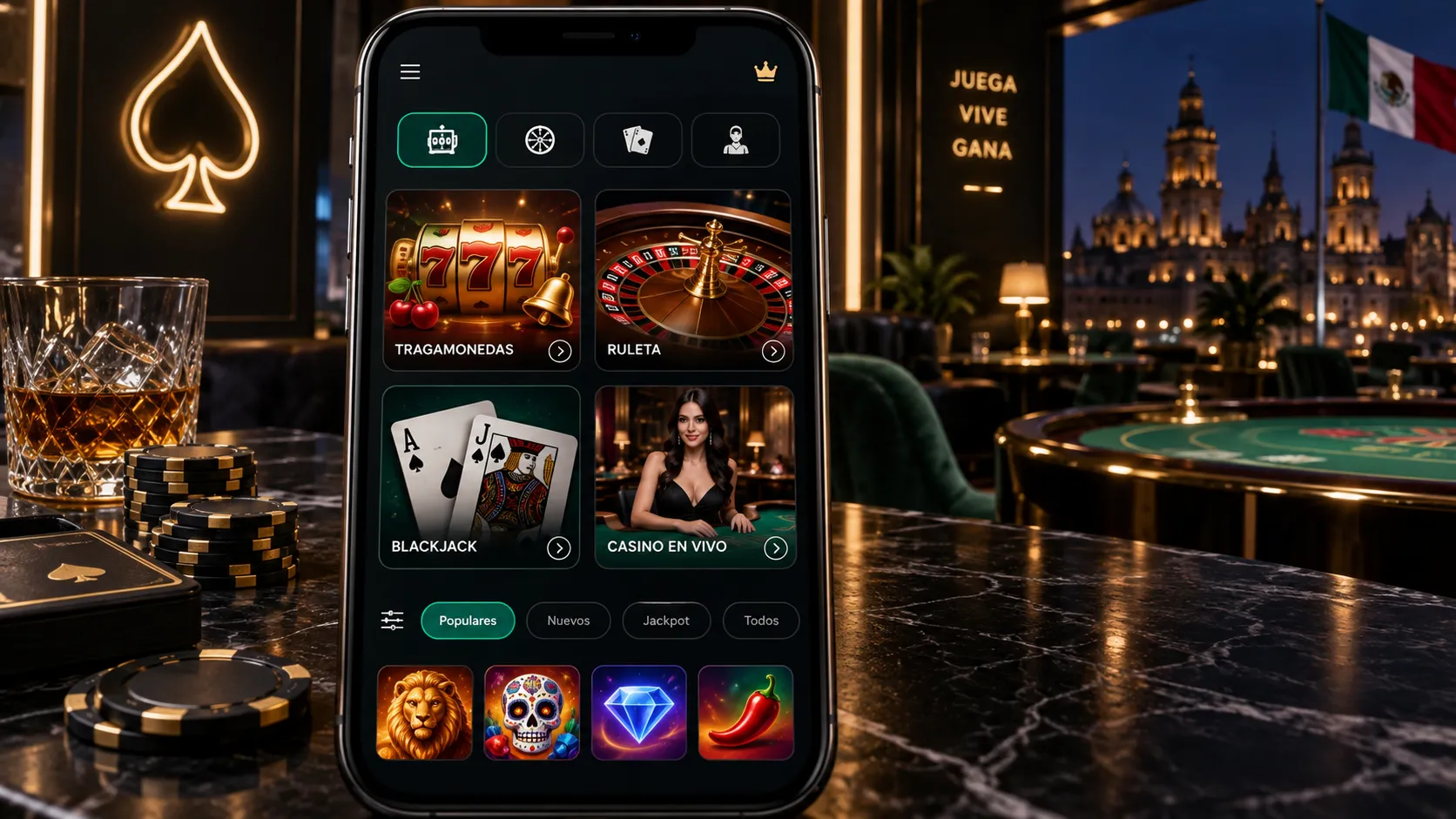Categorías de juegos disponibles en hoywin casino