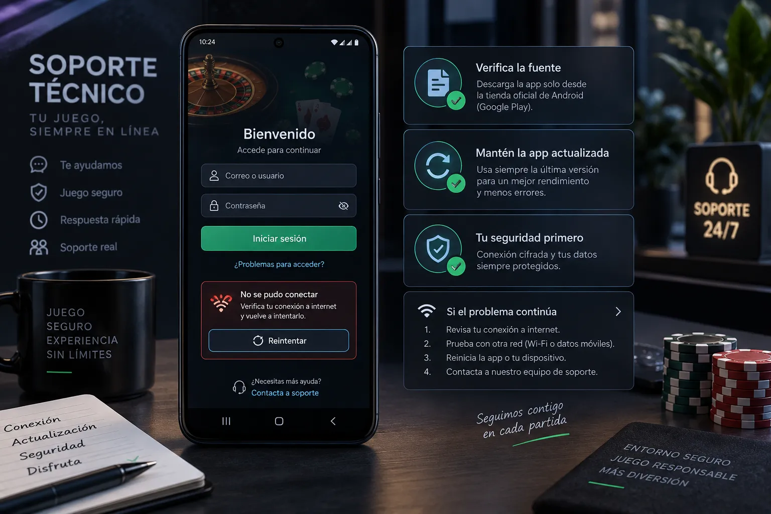 Pantalla móvil de acceso y comprobación de seguridad para Hoywin365.com
