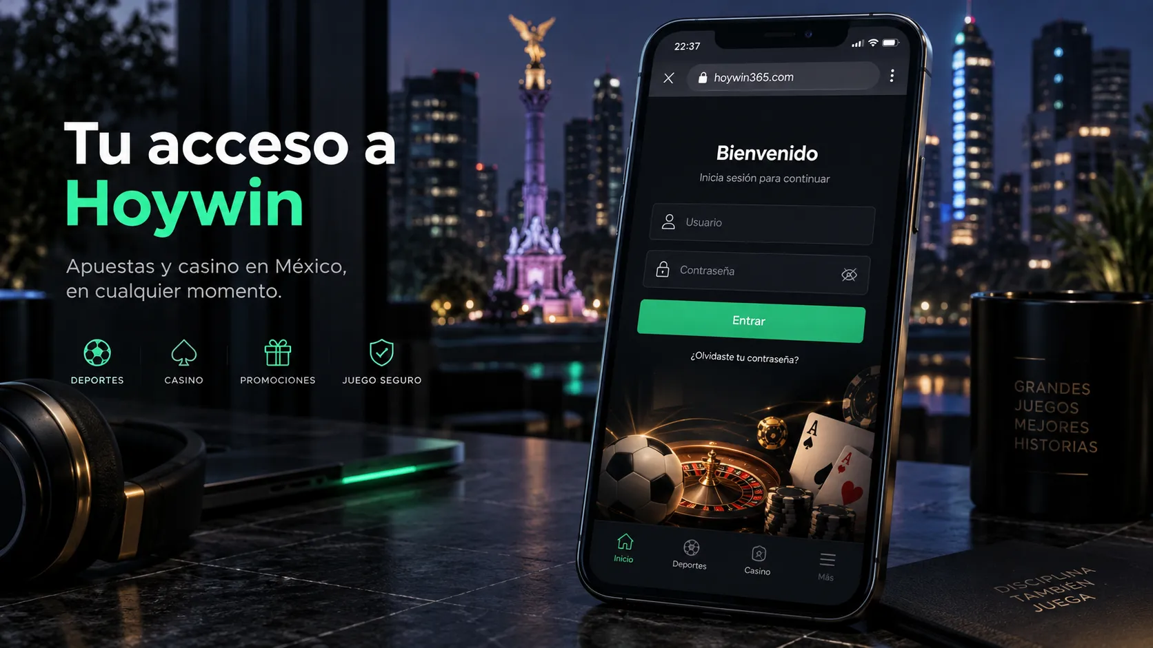 Acceso móvil relacionado con Hoywin 1 en hoywin365.com