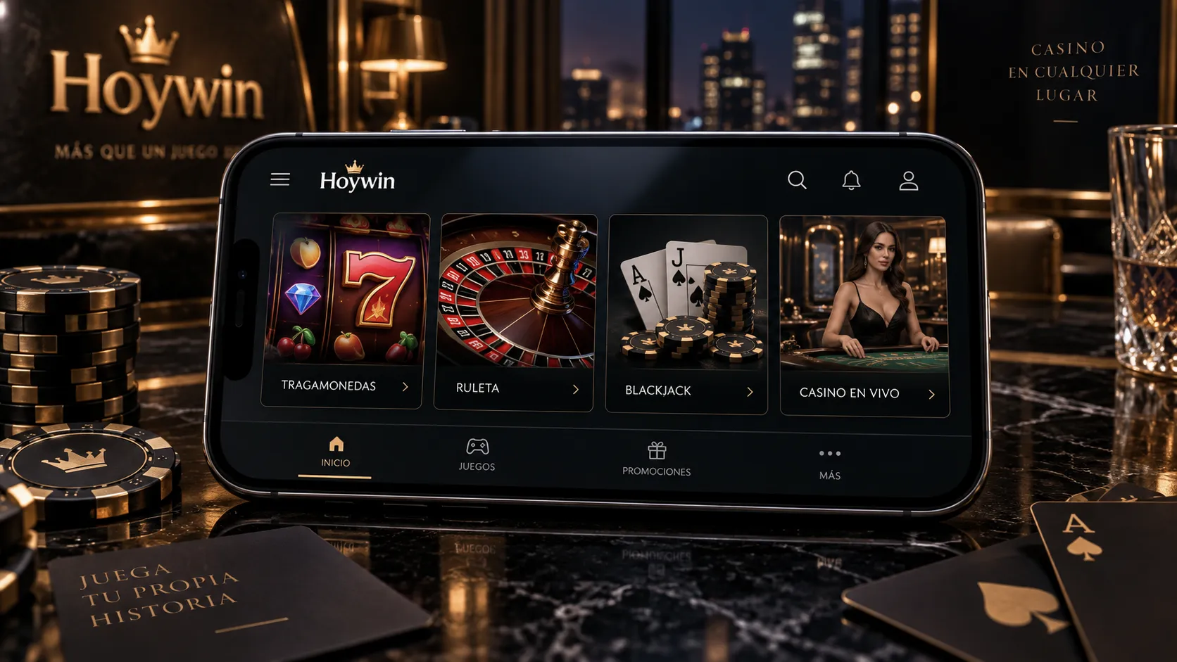 Categorías de juegos disponibles en un casino en línea desde celular