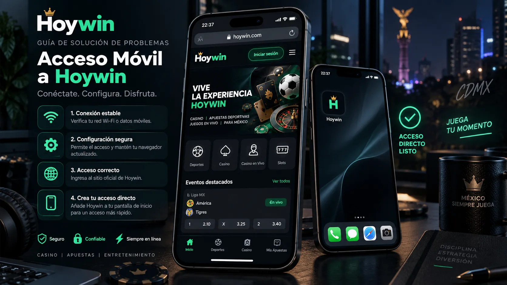 Acceso directo y solución de problemas de Hoywin en el celular